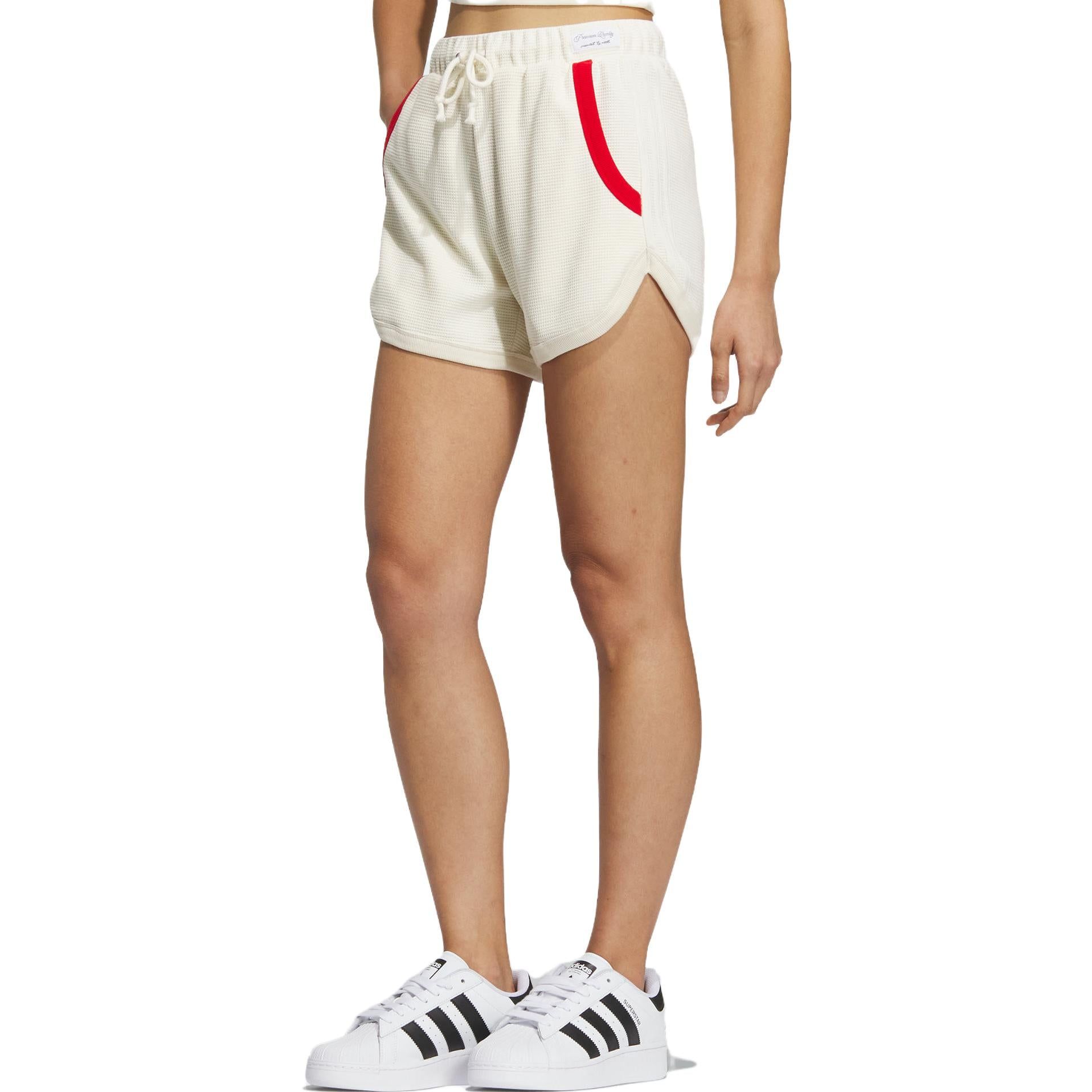 (WMNS) Adidas originals x Notitle Shorts 'White Red' IN1072 sold by KicksCrew product image thumbnail 2