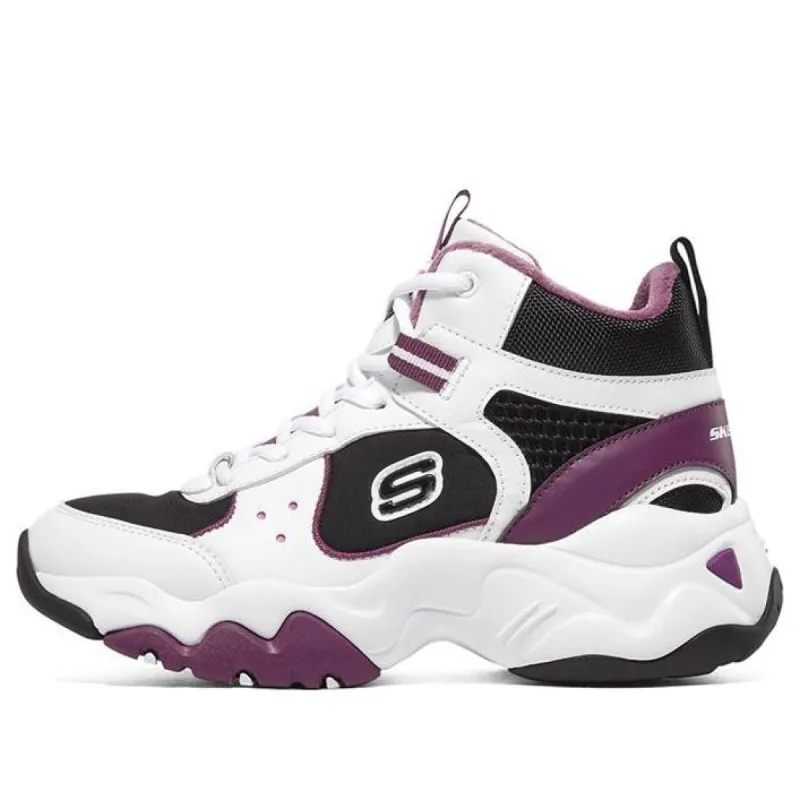 (WMNS) Skechers D'LITES 3.0 'White Purple' 167266-BKW sold by KicksCrew