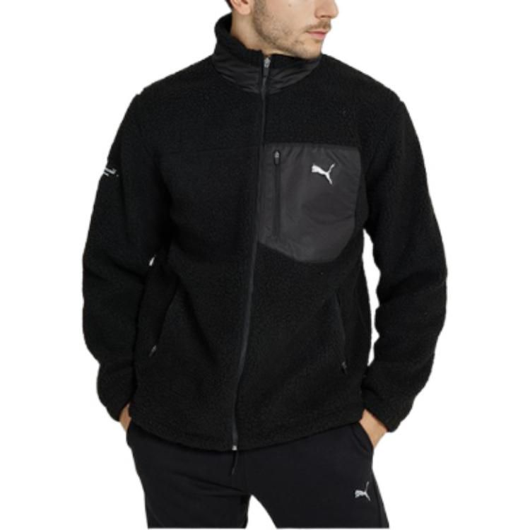 Puma Essentials Fluffy Fleece Jacket 'Black' 932667-01 sold by KicksCrew product image thumbnail 3
