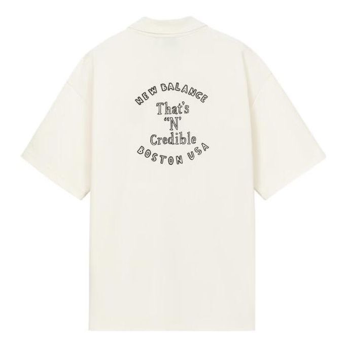 New Balance Casual Polo T-Shirt 'White' 5FD26161-IV sold by KicksCrew