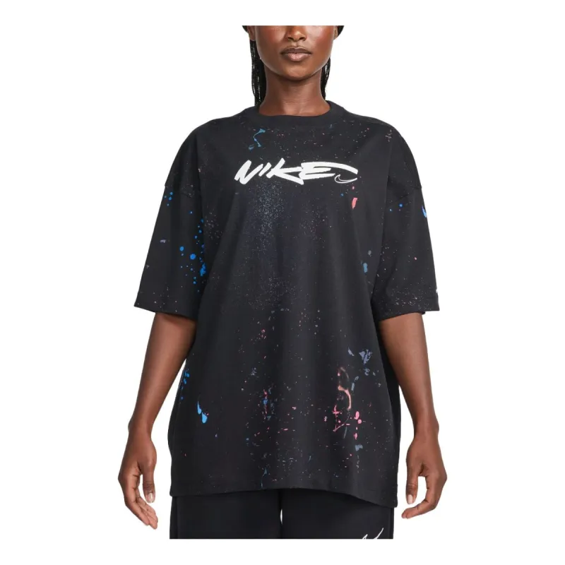 (WMNS) Nike Sportswear Breaking Oversized T-shirt Asia Sizing 'Black' FZ0284-010 sold by KicksCrew