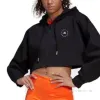 (WMNS) adidas by Stella McCartney Cropped Hoodie 'Black' H59962 sold by KicksCrew