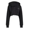 (WMNS) adidas by Stella McCartney Cropped Hoodie 'Black' H59962 sold by KicksCrew