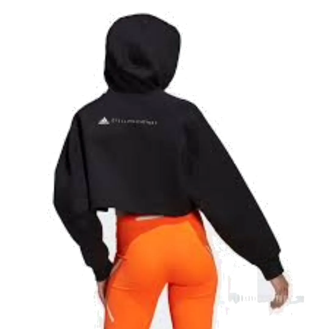 (WMNS) adidas by Stella McCartney Cropped Hoodie 'Black' H59962 sold by KicksCrew product image thumbnail 3
