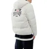 FILA FUSION Logo Print Down Jacket 'White Black' T11M042902F-WT sold by KicksCrew