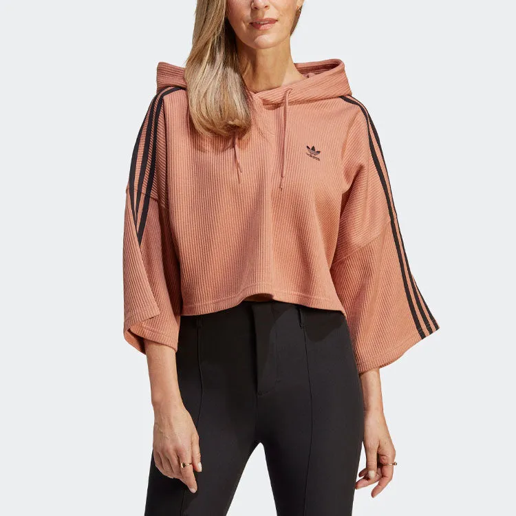 (WMNS) adidas Adicolor Cropped Hoodie 'Pink' IC5459 sold by KicksCrew product image thumbnail 2