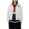 FILA FUSION Logo Print Down Jacket 'White Black' T11M042902F-WT sold by KicksCrew