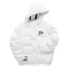 FILA FUSION Logo Print Down Jacket 'White Black' T11M042902F-WT sold by KicksCrew