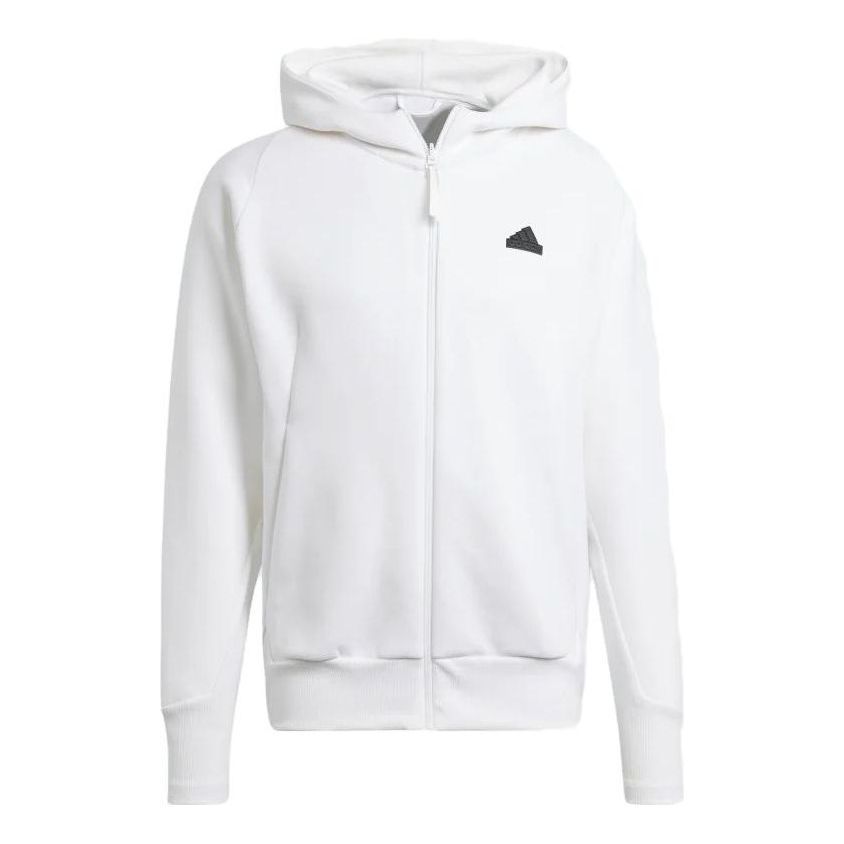 Adidas Z.N.E. Premium Full-Zip Hooded Track Top 'White' IN5092 sold by KicksCrew