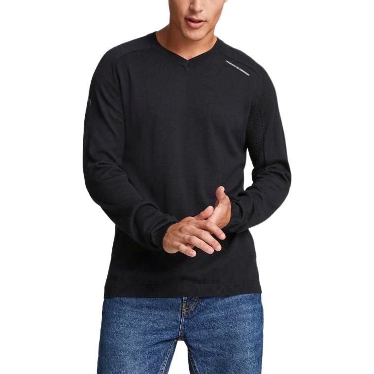 Puma Porsche Design V-Neck Sweatshirt 'Black' 536154-01 sold by KicksCrew product image thumbnail 3