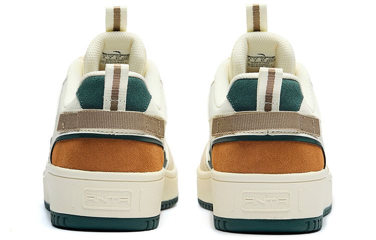(WMNS) ANTA Casual Skate Shoes 'White Green Orange Beige' 922228067-3 sold by KicksCrew product image thumbnail 3