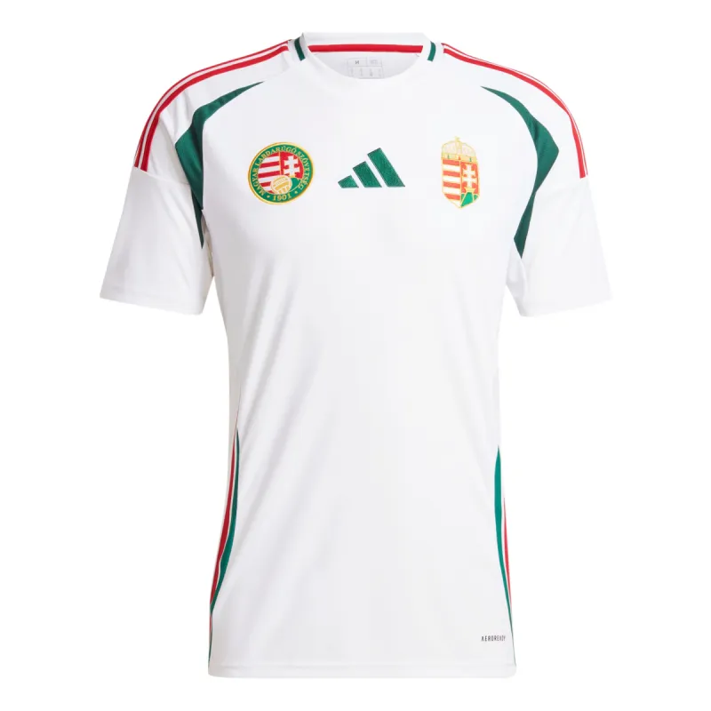 adidas Hungary 24 Away Soccer Jersey 'White' IQ2392 sold by KicksCrew