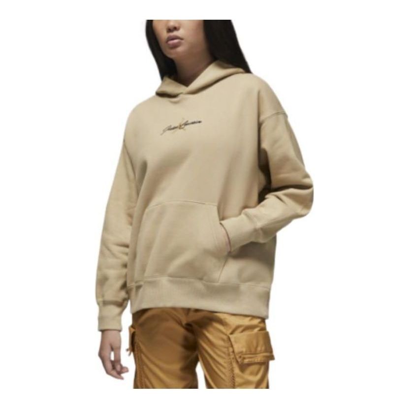 (WMNS) Air Jordan Paris Collective Hooded Pullover 'Beige' DV1386-250 sold by KicksCrew
