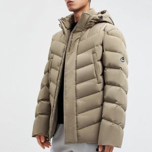 ASICS Puffer Down Jacket 'Khaki' 2031D748-020 sold by KicksCrew