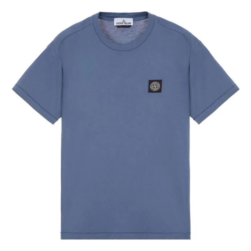 STONE ISLAND Compass Patch Logo T-shirt 'Avio Blue' 101524113-V0024 sold by KicksCrew