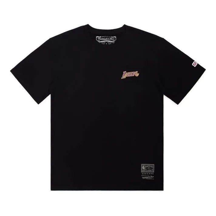 Mitchell & Ness Big Box LA Lakers T-Shirt 'Black' MNTS041LAL sold by KicksCrew