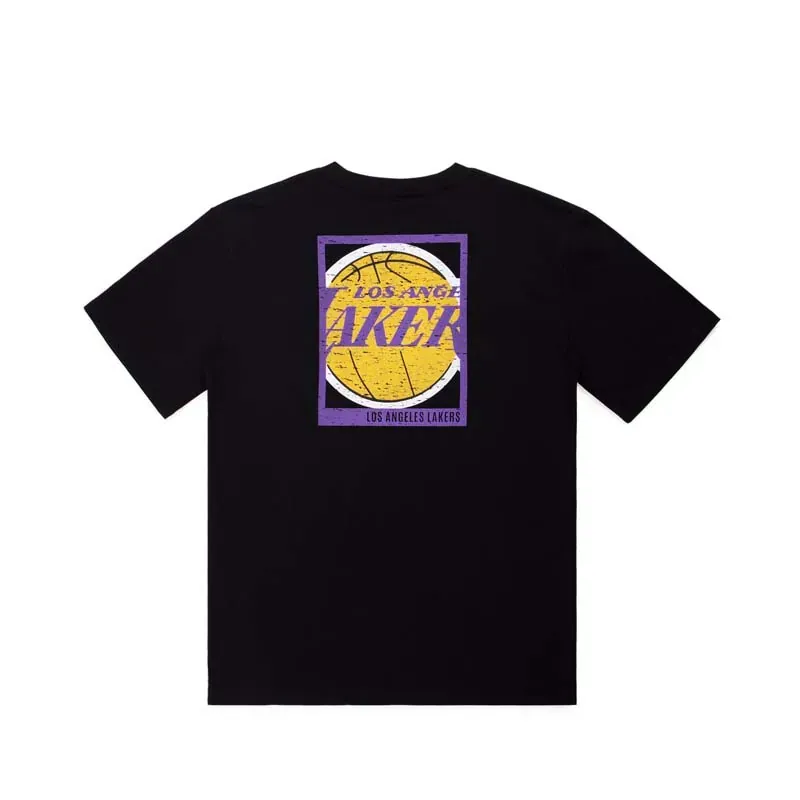 Mitchell & Ness Big Box LA Lakers T-Shirt 'Black' MNTS041LAL sold by KicksCrew product image thumbnail 2