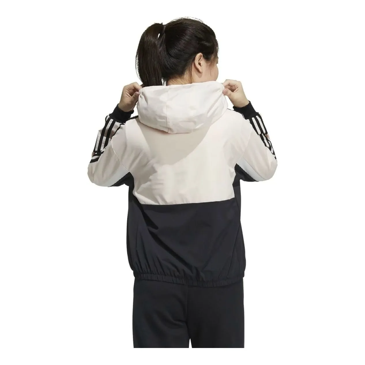 (WMNS) adidas Hooded Jacket 'Black Pink' GP0622 sold by KicksCrew product image thumbnail 3