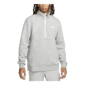 Nike Sportswear Club Brushed-Back 1/2-Zip Sweatshirt 'Grey' DD4732-066 sold by KicksCrew