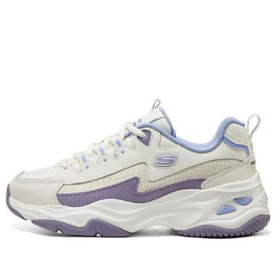 (WMNS) Skechers DLITES 1.0 'Beige Purple Blue' 896282-NTPR sold by KicksCrew