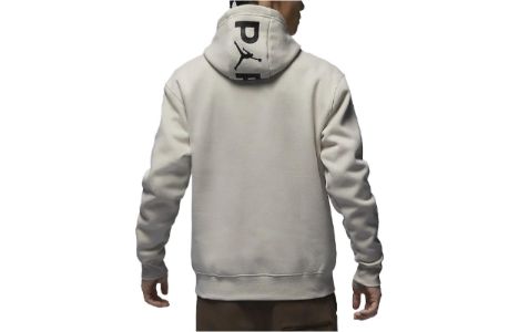 Air Jordan Paris Saint-Germain Logo Hoodie 'Light Bone Black' DZ2924-072 sold by KicksCrew