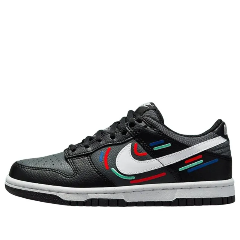 (GS) Nike Dunk Low Next Nature 'Marker Swoosh' FB8022-001 sold by KicksCrew