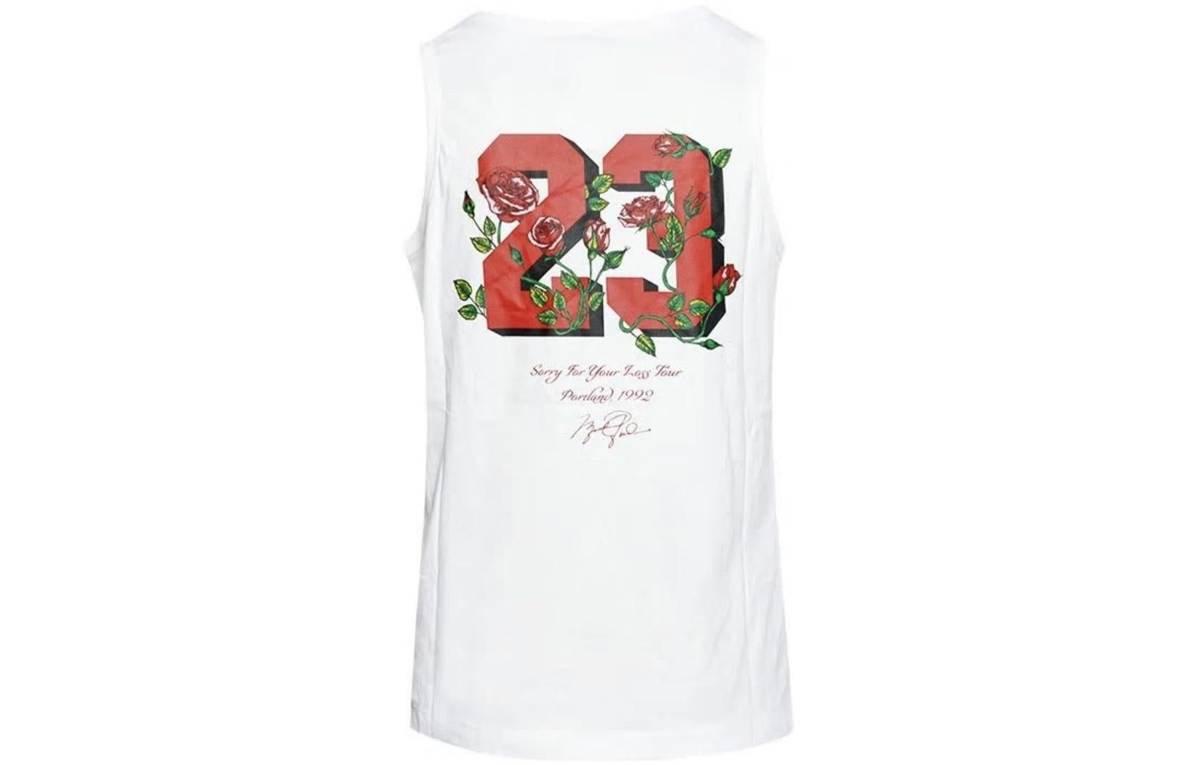 Air Jordan Sorry Tank Top 'White' DR1417-100 sold by KicksCrew product image thumbnail 2