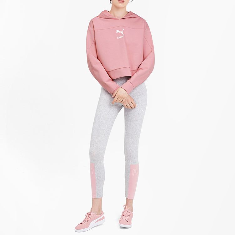 (WMNS) Puma Classic Logo Hoodie 'Pink' 581074-14 sold by KicksCrew product image thumbnail 3