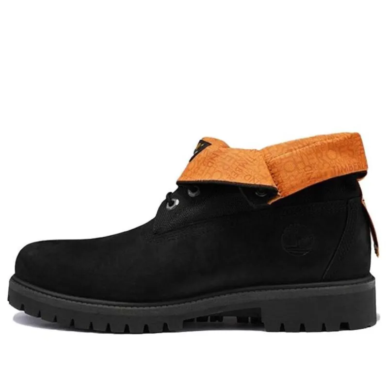 Timberland Roll Top Treadlight Wide-Fit Boot 'Black Nubuck' A2DQH sold by KicksCrew
