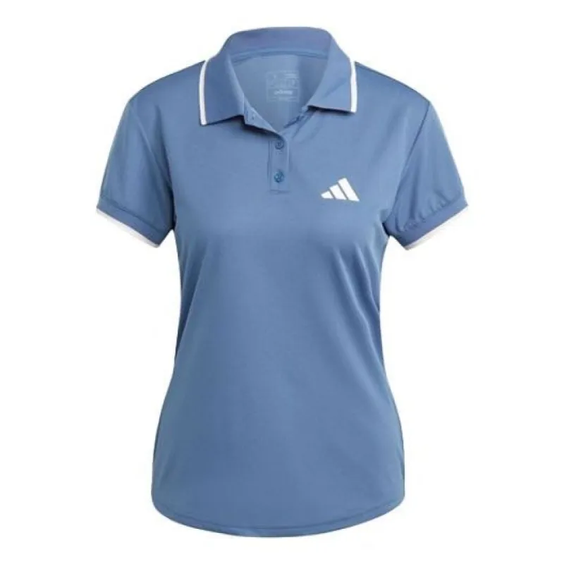(WMNS) adidas Logo Polo Shirt 'Blue' IA7036 sold by KicksCrew