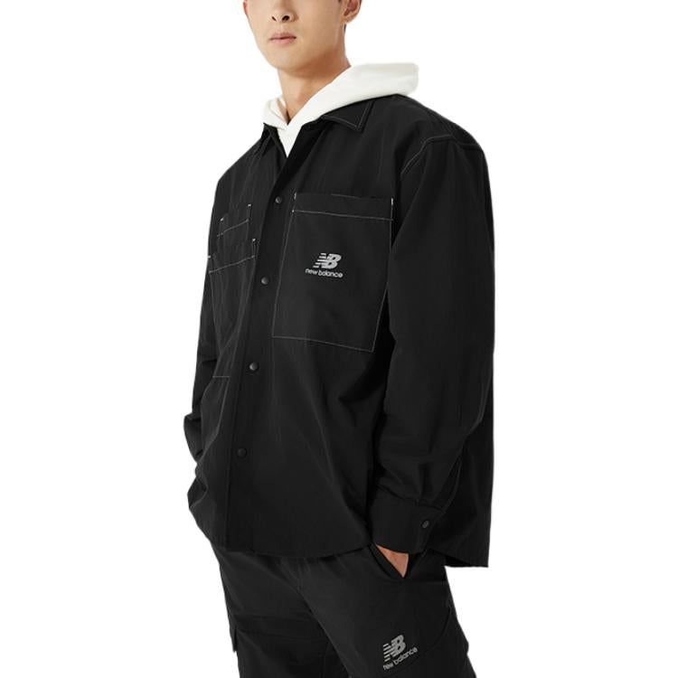 New Balance FW22 Logo Classic Shirt 'Black White' AMJ23303 sold by KicksCrew product image thumbnail 3