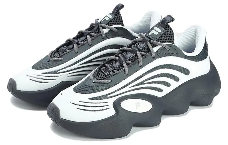 (WMNS) FILA FUSION Ray 3 Sport Shoes 'White Grey' T12W321105FDB sold by KicksCrew product image thumbnail 4