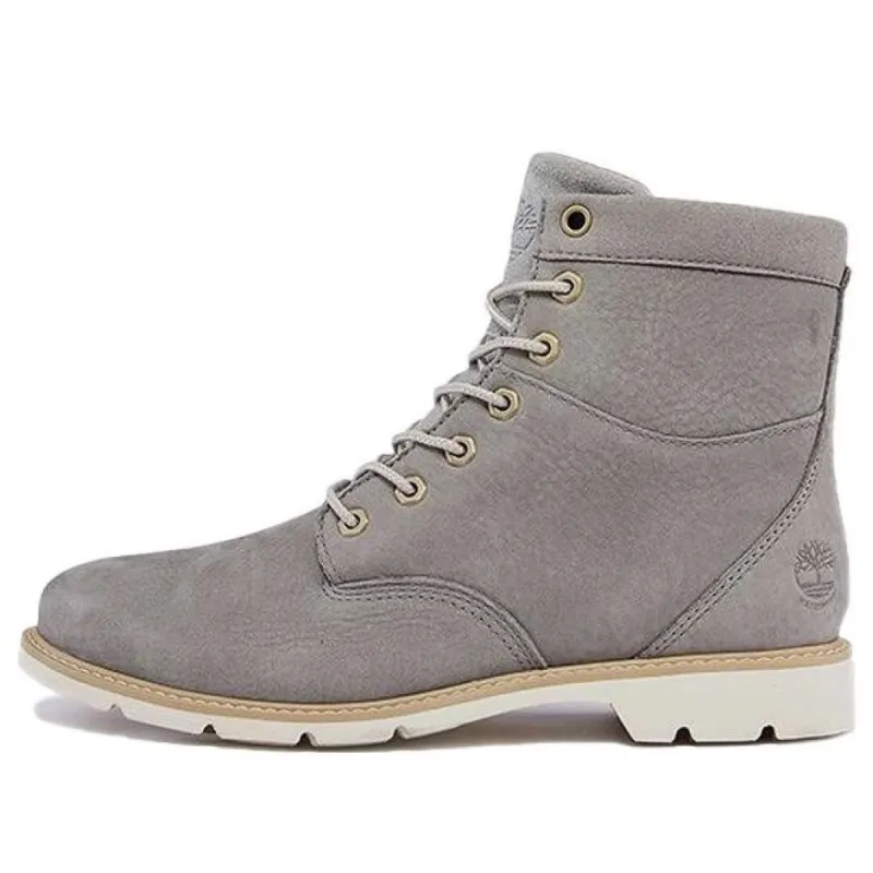 (WMNS) Timberland Campton 6 Inch Waterproof Wide-Fit Boots 'Grey Nubuck' A2D75W sold by KicksCrew