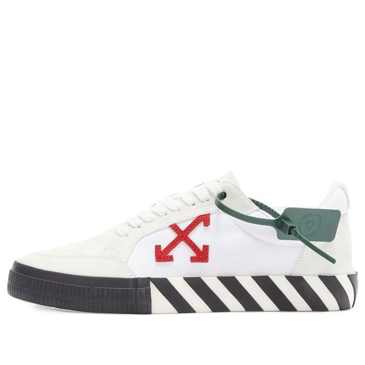 Off-White Vulc Low SS22 'White Red Black' OMIA085S22LEA0010125 sold by KicksCrew