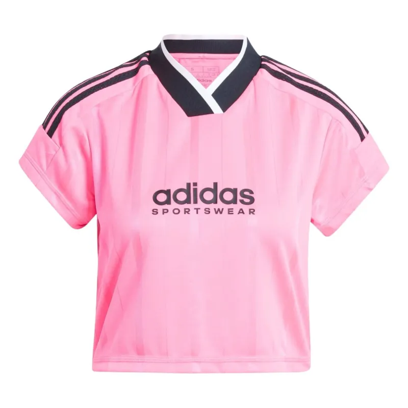 (WMNS) adidas Tiro Summer Crop Jersey Asia Sizing 'Pink Black' IS0727 sold by KicksCrew