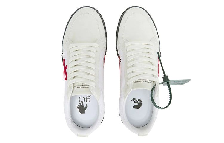 Off-White Vulc Low SS22 'White Red Black' OMIA085S22LEA0010125 sold by KicksCrew product image thumbnail 4