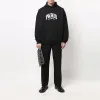 Balenciaga Cities Paris Hoodie Wide Fit 'Black White' 674986TLVL81070 sold by KicksCrew