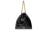 (WMNS) Balenciaga Crush Medium Tote Bag 'Black' 742941210IT1000 sold by KicksCrew