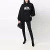 Balenciaga Cities Paris Hoodie Wide Fit 'Black White' 674986TLVL81070 sold by KicksCrew
