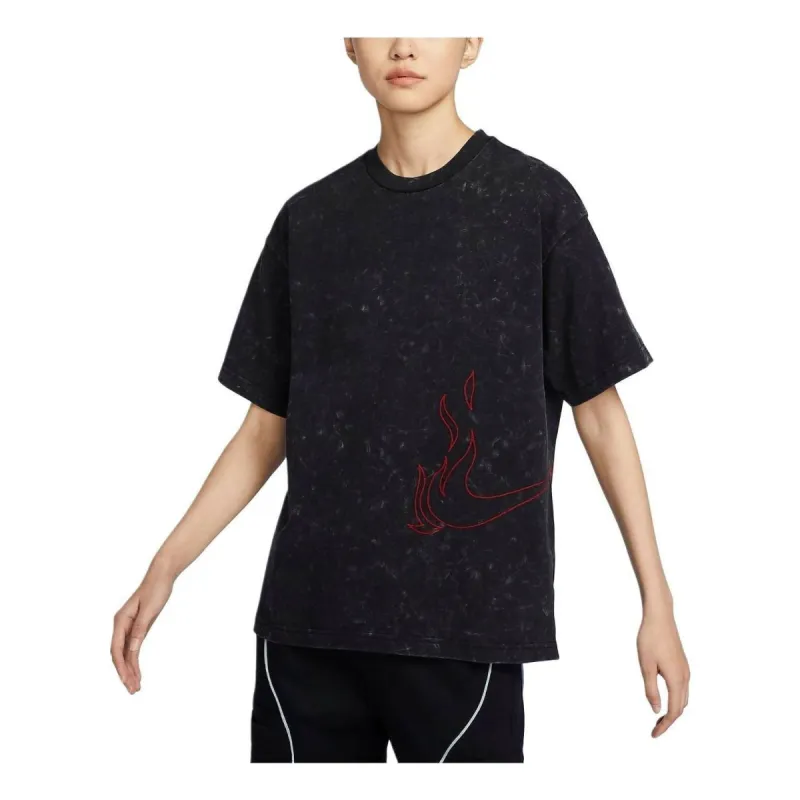 Nike Lunar Year Dragon T-shirt (Asia Sizing) 'Washed Black' FZ7625-010 sold by KicksCrew