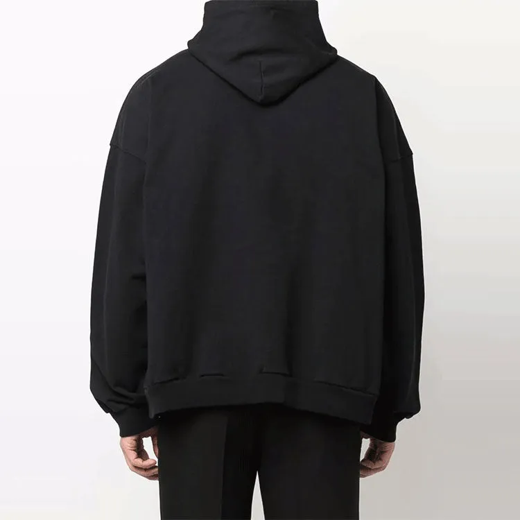 Balenciaga Cities Paris Hoodie Wide Fit 'Black White' 674986TLVL81070 sold by KicksCrew product image thumbnail 4