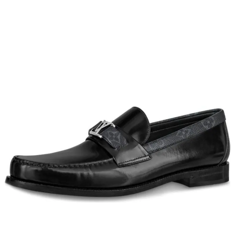 LOUIS VUITTON Major Loafers 'Black with Monogram Deco' 1A7VZ1 sold by KicksCrew