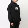Balenciaga Cities Paris Hoodie Wide Fit 'Black White' 674986TLVL81070 sold by KicksCrew