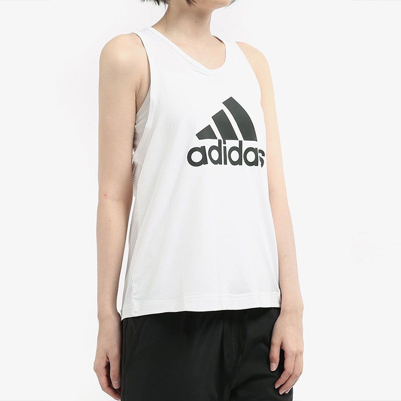 (WMNS) Adidas D2M Logo Tank 'White Black' CZ4386 sold by KicksCrew product image thumbnail 4