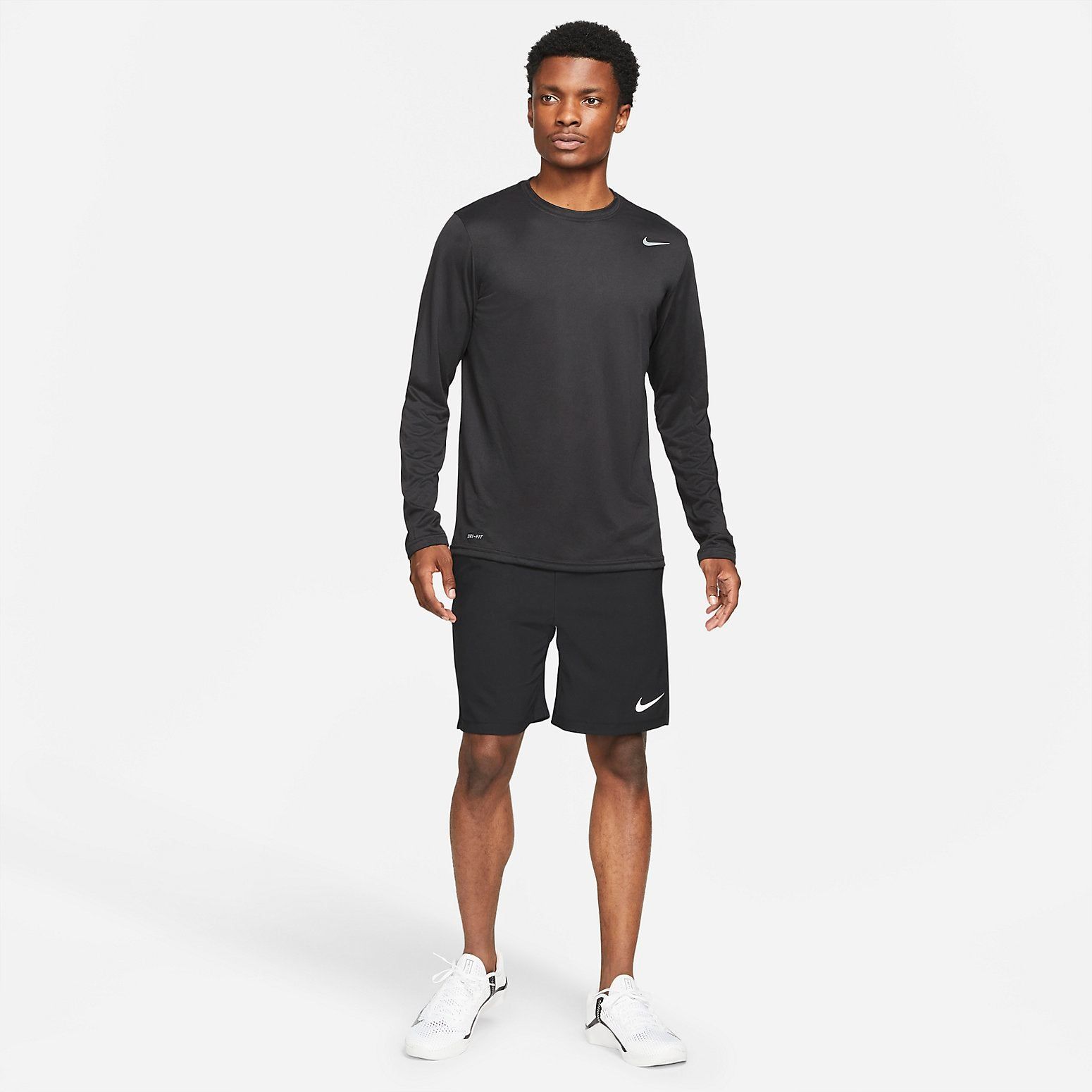 Nike Team Legend Long Sleeve Training Tee 'Black' 727980-010 sold by KicksCrew product image thumbnail 5