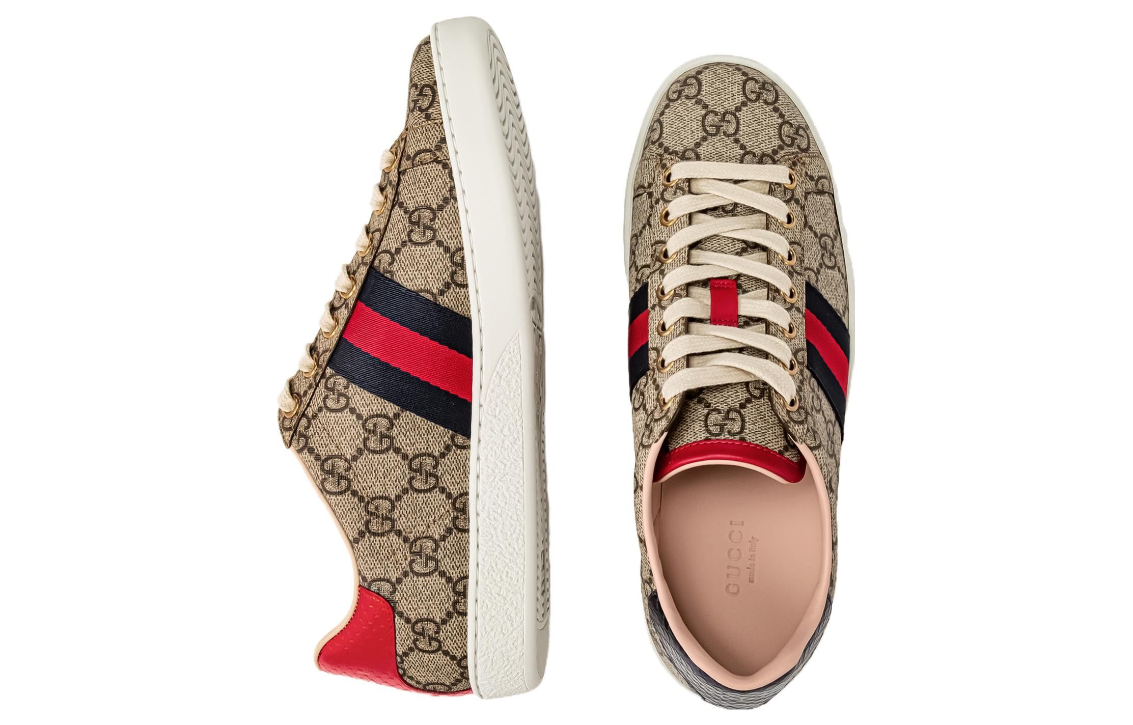 (WMNS) Gucci Ace GG Supreme 'Beige' 499410-96G50-9768 sold by KicksCrew product image thumbnail 3