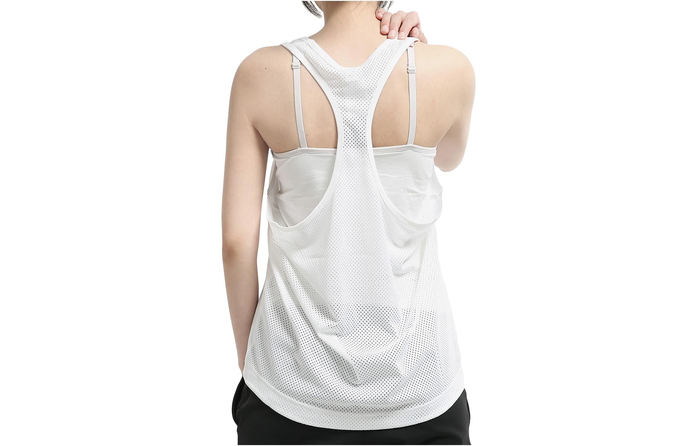 (WMNS) Adidas D2M Logo Tank 'White Black' CZ4386 sold by KicksCrew product image thumbnail 2