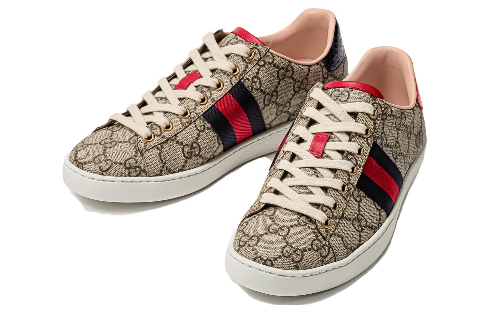 (WMNS) Gucci Ace GG Supreme 'Beige' 499410-96G50-9768 sold by KicksCrew product image thumbnail 2