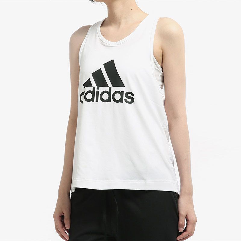 (WMNS) Adidas D2M Logo Tank 'White Black' CZ4386 sold by KicksCrew product image thumbnail 3