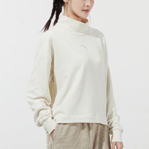 (WMNS) Puma Long Sleeve Sweater 'White' 847686-73 sold by KicksCrew